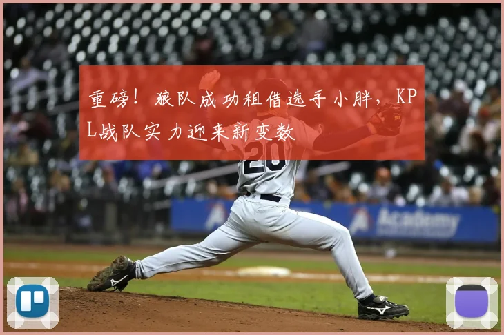 重磅!狼队成功租借选手小胖,KPL战队实力迎来新变数